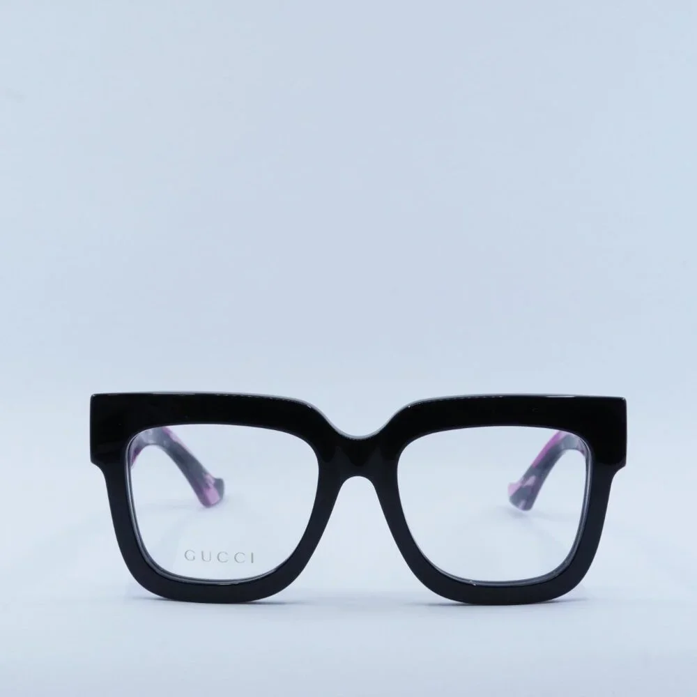 Gucci GG1549O 003 Eyeglasses Black 52mm Square Frame